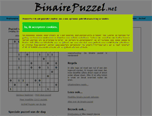 Tablet Screenshot of binairepuzzel.net